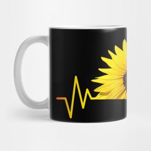 sunflower, sunflowers, heartbeat, sunflowerfield Mug